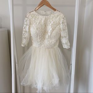 wedding dress mini lace bridal engagement